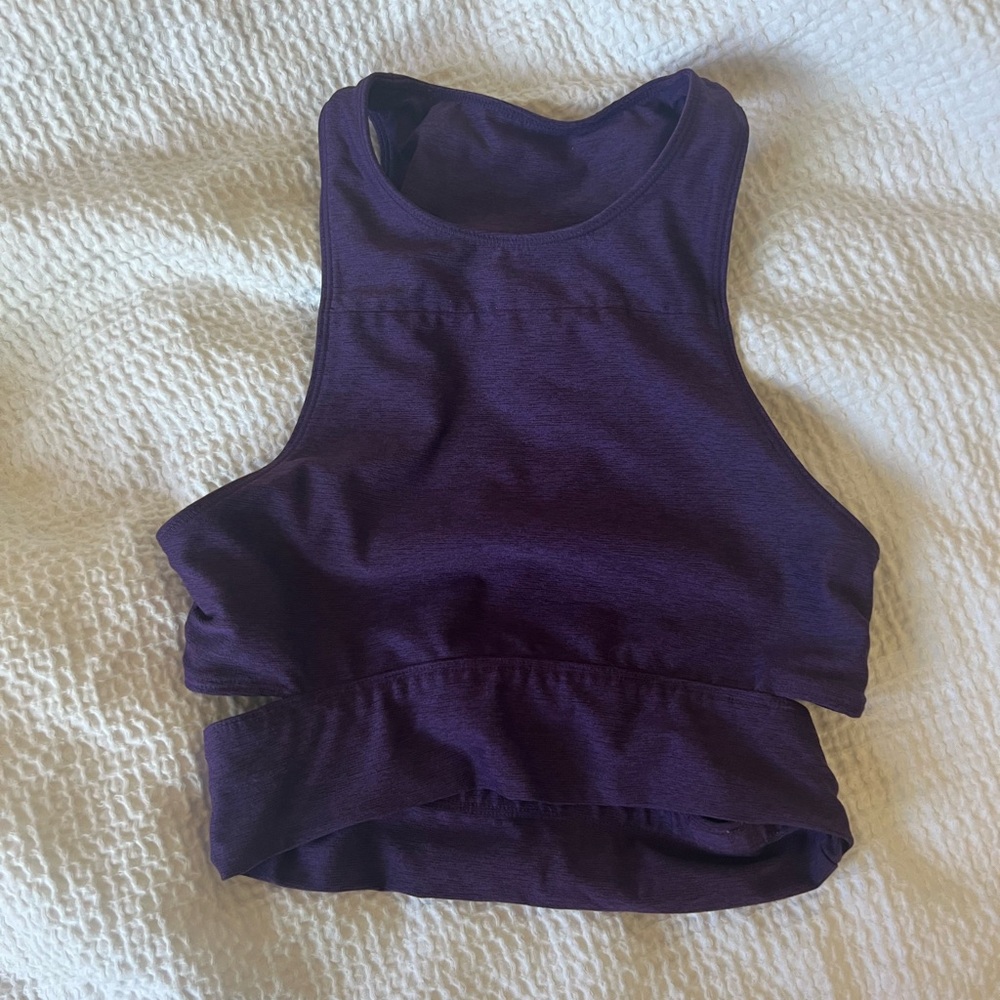 Outdoor Voices cropped tank with cutouts, size XS